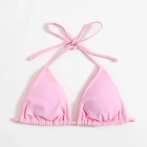 ROMWE Baby pink bikini top size L fits like a SM